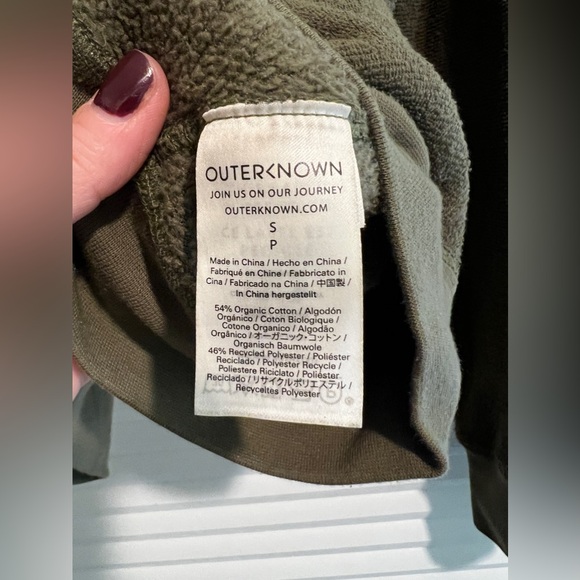 Women's Outerknown Terry Half Zip Sweatshirt - Picture 4 of 7